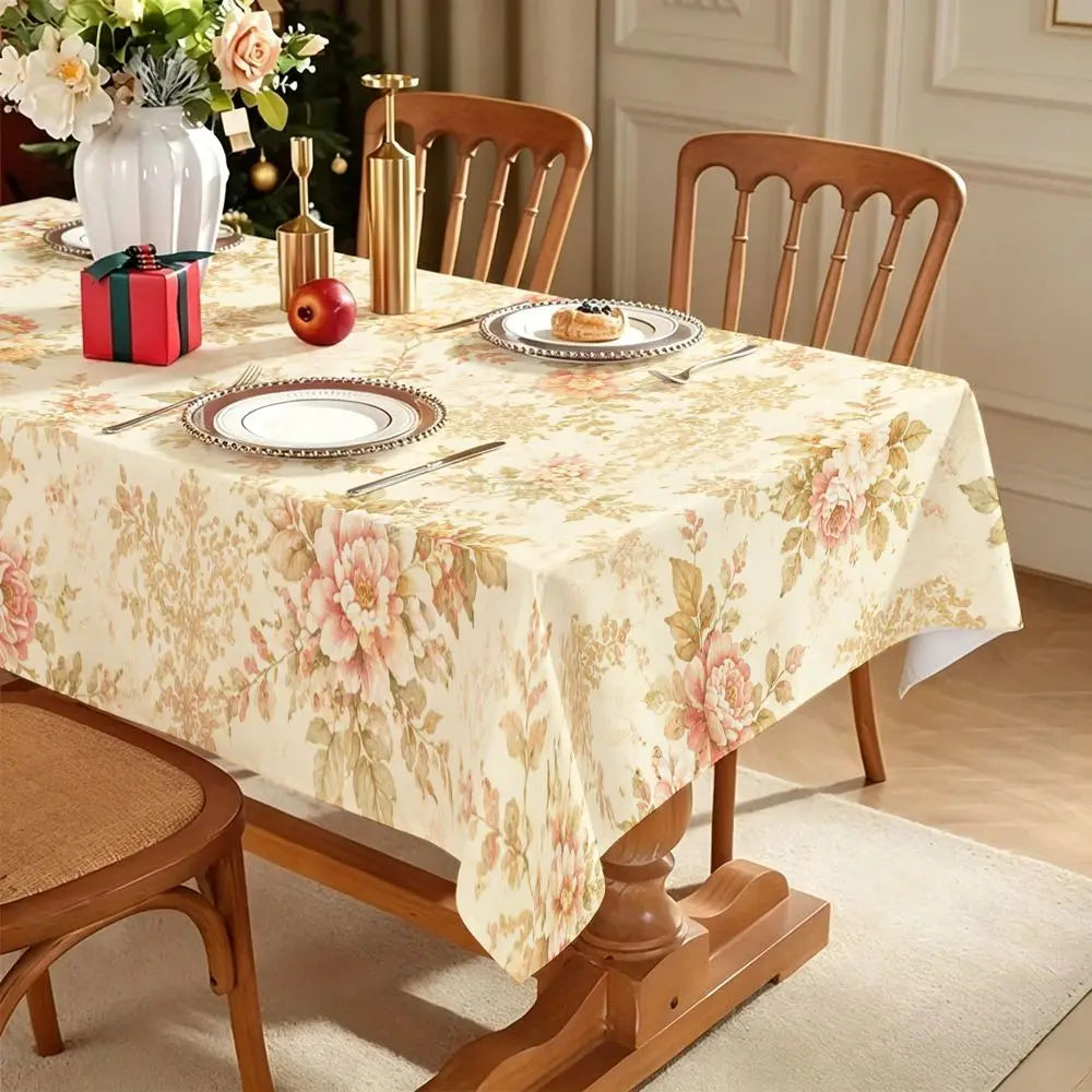 Vesperi Botanical Floral Tablecloth For Home Dining Decor