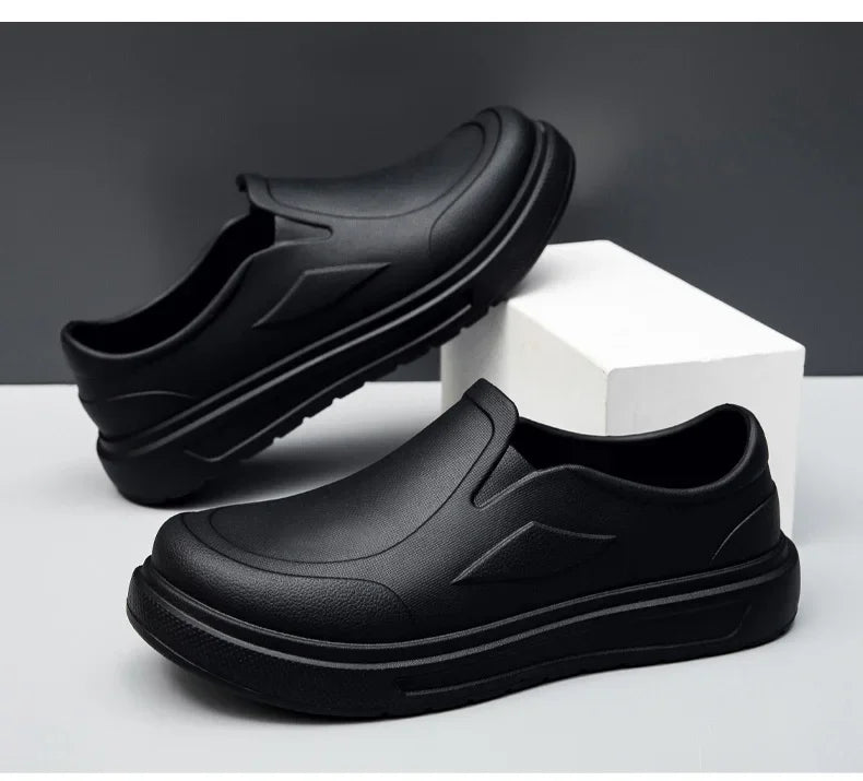 Mens Anti Slip Kitchen Shoes Oil Resistant Work Clogs