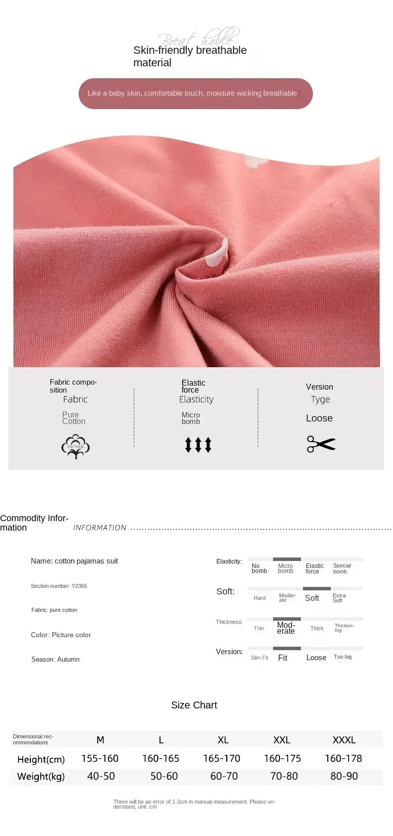 Guangdong Women Cotton Pajamas Set Button Down Nightwear