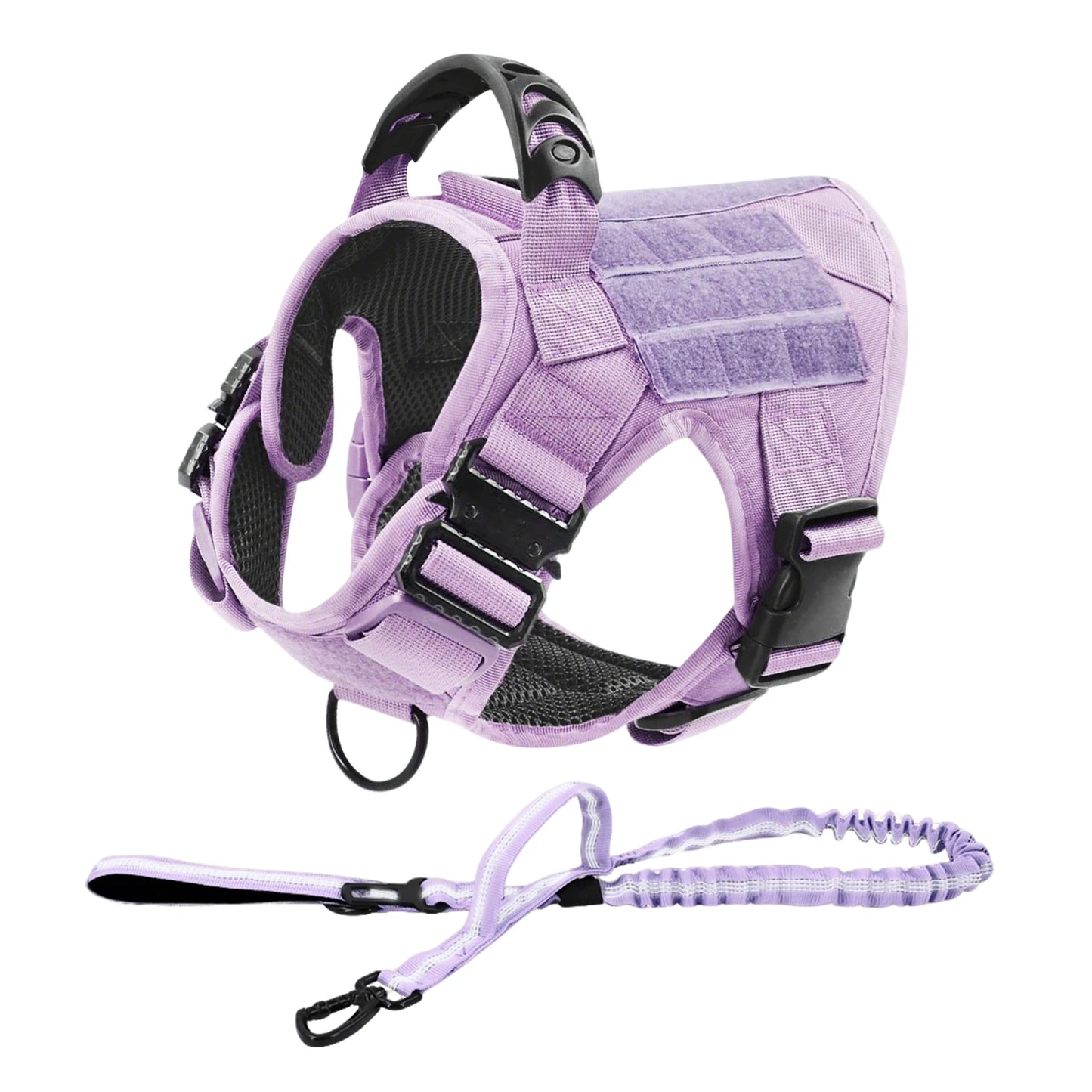 Petravel Dog Harness Tactical Training Vest Nylon Adjustable Camouflage Pattern