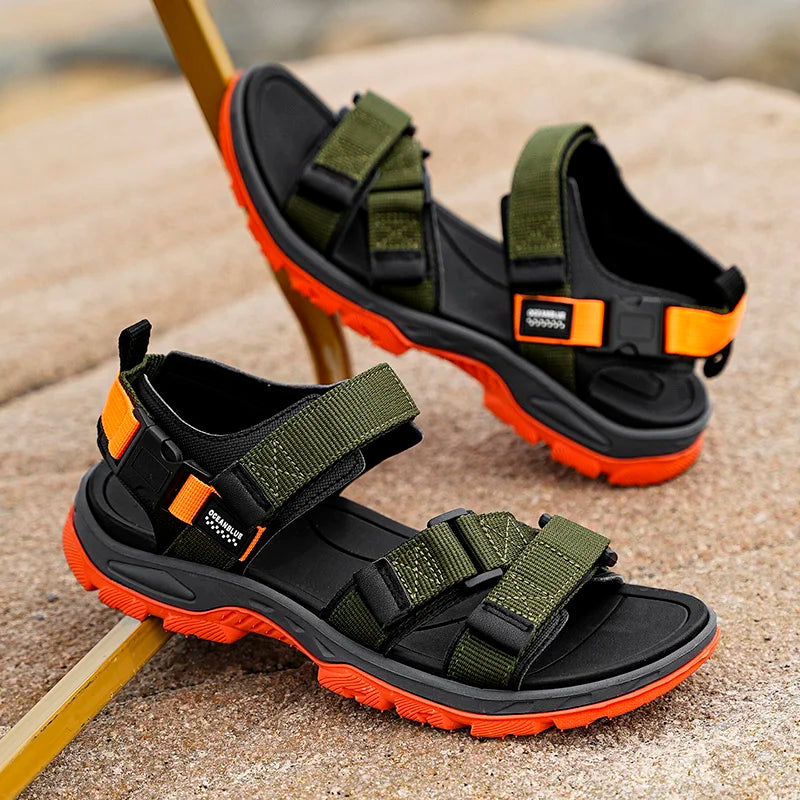 EALSQNCN Men's Summer Sandals Lightweight Anti Slip Comfort