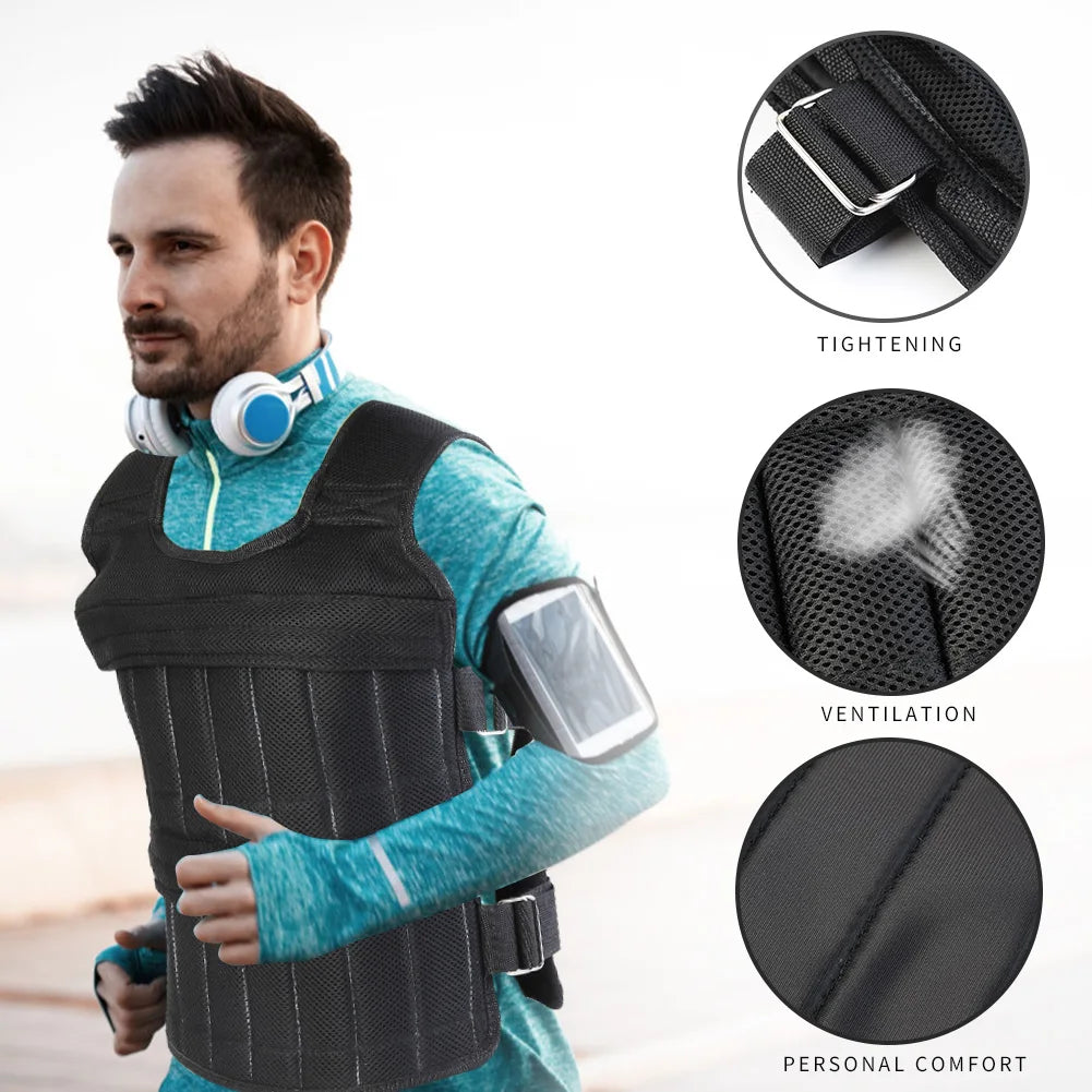 VKTECH Loading Weighted Vest for Running Training Waistcoat