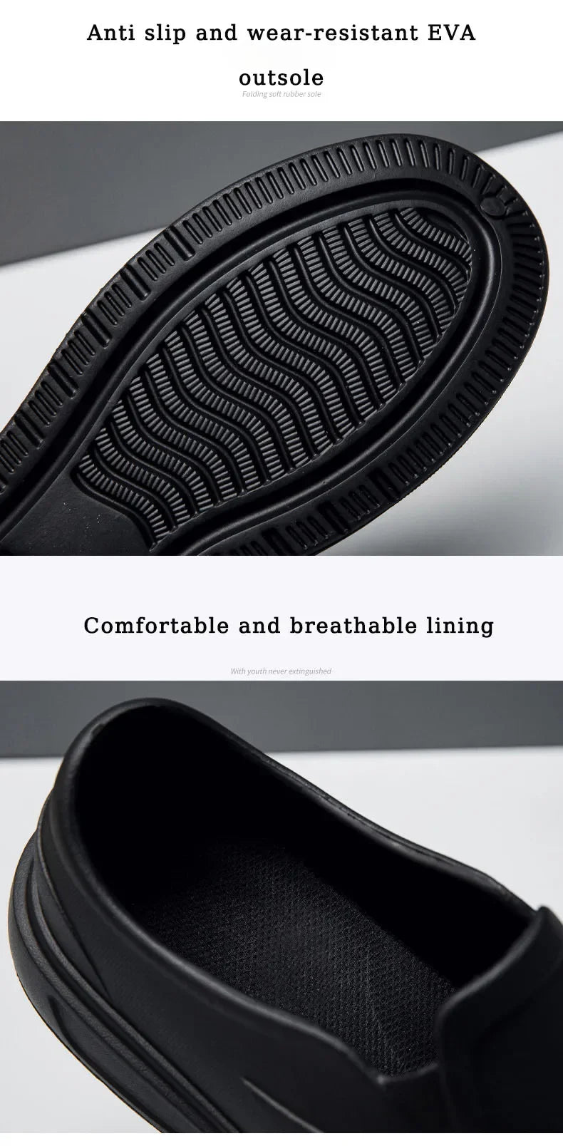 Mens Anti Slip Kitchen Shoes Oil Resistant Work Clogs