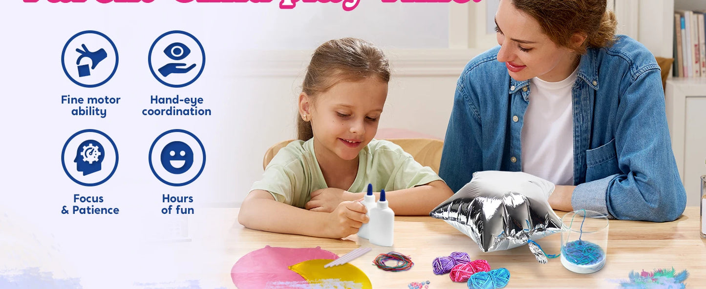 Joyfy ThreeDimensional String Art Kit Light Up LED Bulbs Set