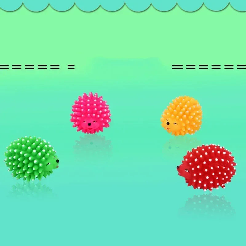 Hign-concerned Hedgehog Squeaky Rubber Dog Toy Chew
