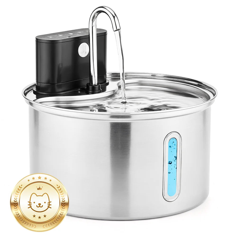 Cityflee Smart Stainless Steel Cat Water Fountain Dispenser