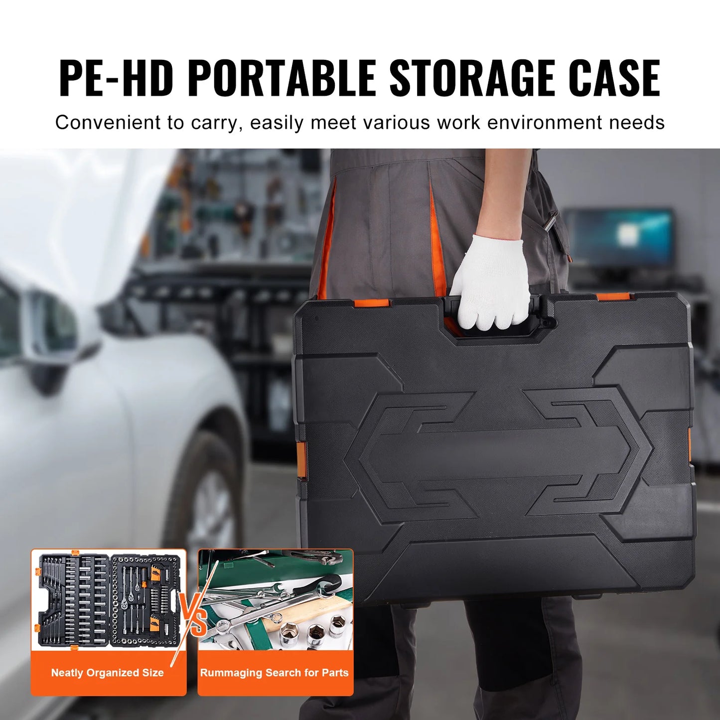 SucceBuy Comprehensive Mechanics Set With Deep And Standard Sockets SAEAndMetric