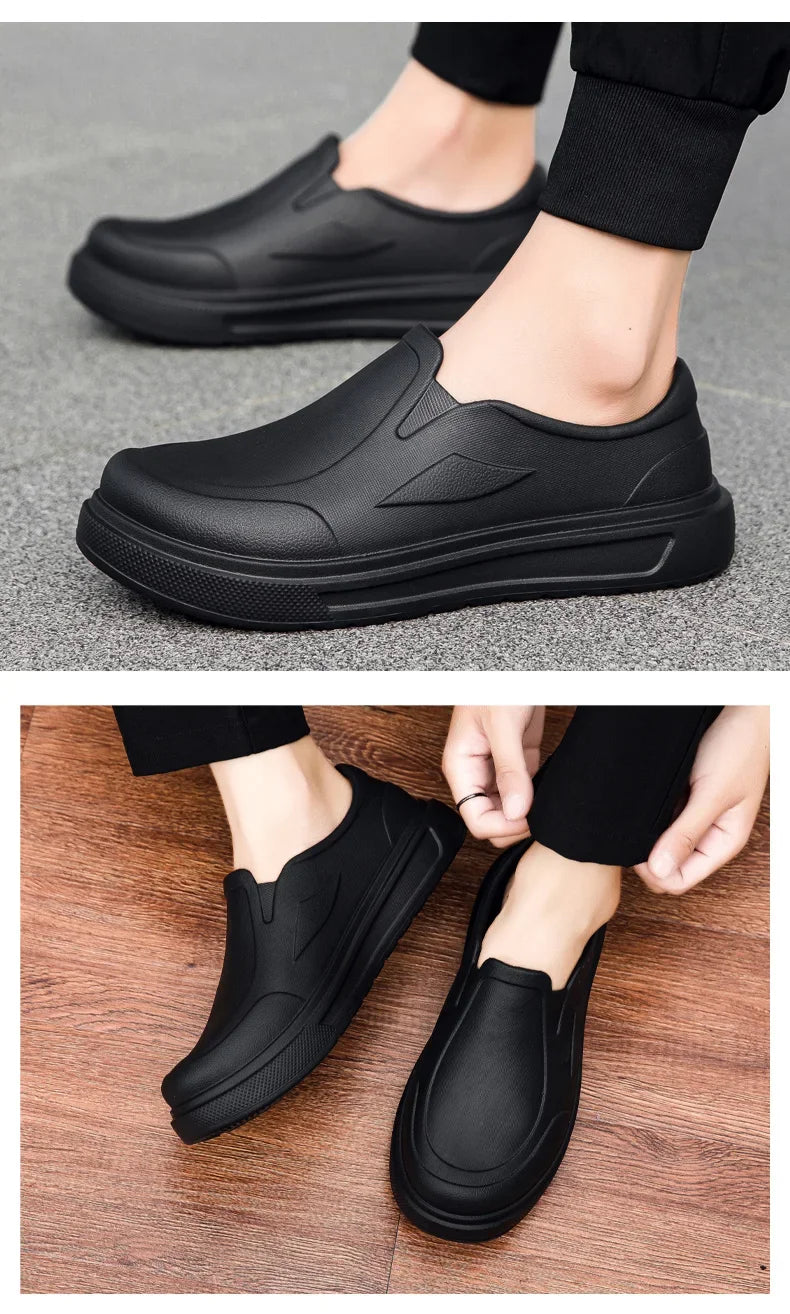 Mens Anti Slip Kitchen Shoes Oil Resistant Work Clogs