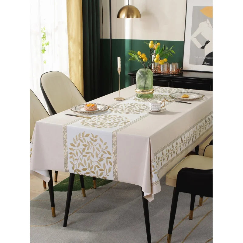 Heat Resistant Waterproof Tablecloth For Dining Room