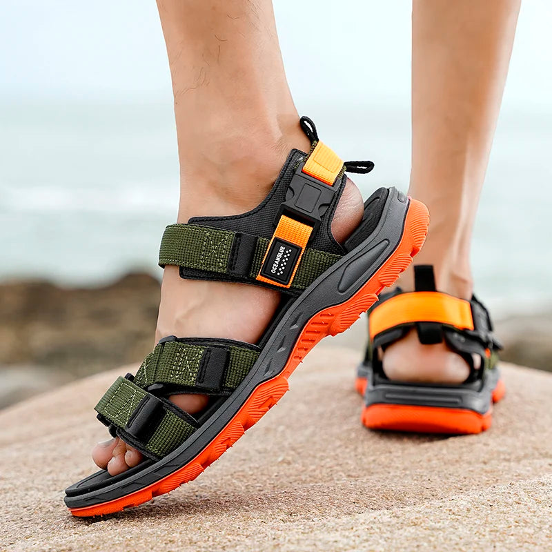 EALSQNCN Men's Summer Sandals Lightweight Anti Slip Comfort