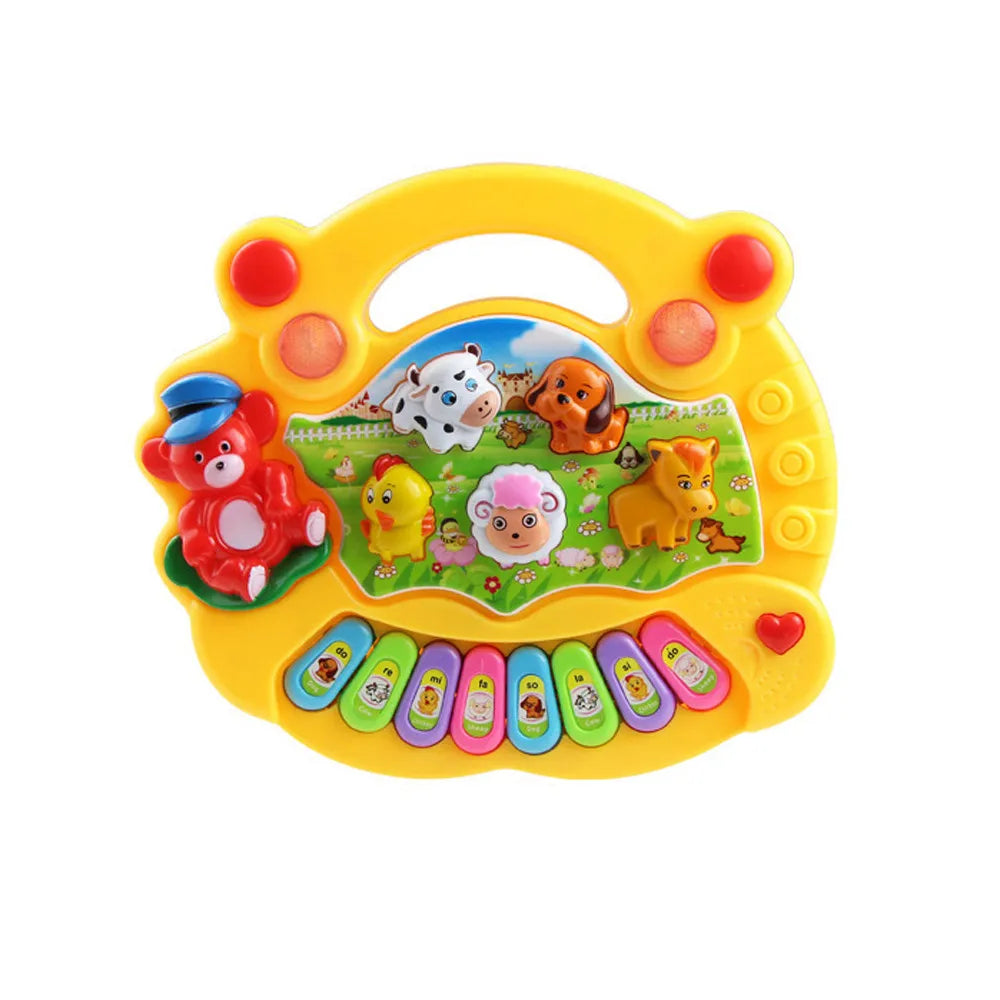 Baby Musical Toy Piano Keyboard Animal Sounds Educational