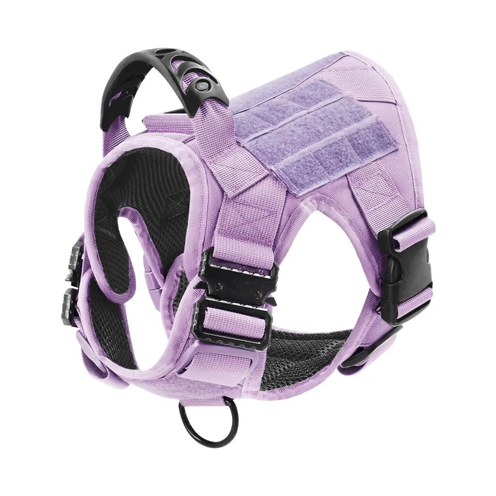 Petravel Dog Harness Tactical Training Vest Nylon Adjustable Camouflage Pattern
