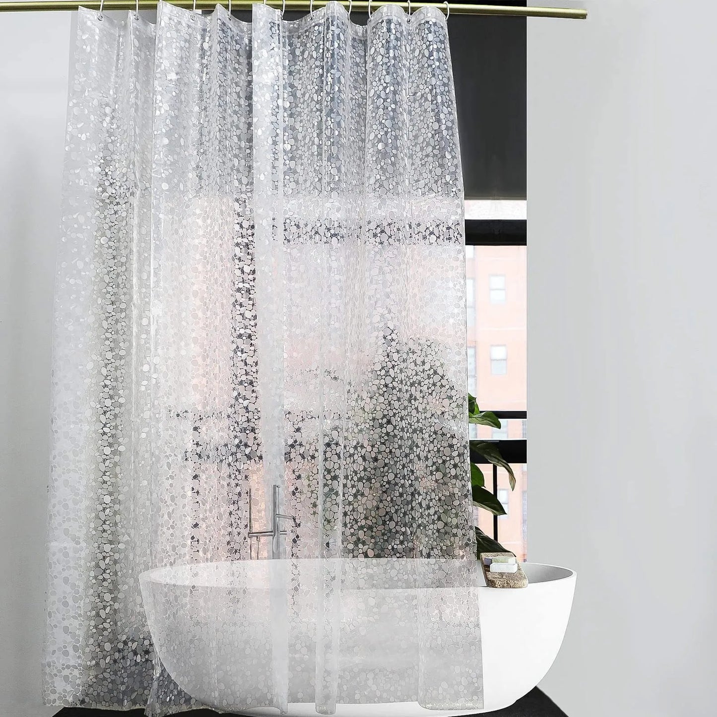 Craft of Weaving Geometric Waterproof Shower Curtain Mildew Proof