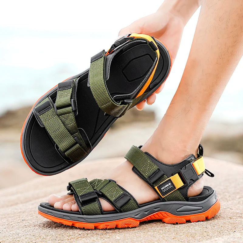 EALSQNCN Men's Summer Sandals Lightweight Anti Slip Comfort