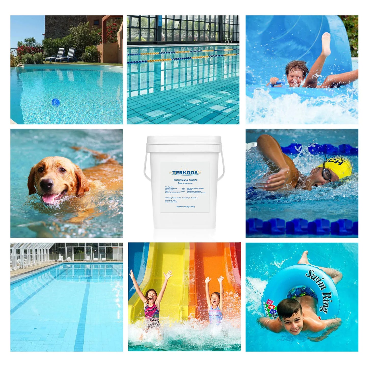 Keezumy Chlorine Tablets for Swimming Pools Water Purifier