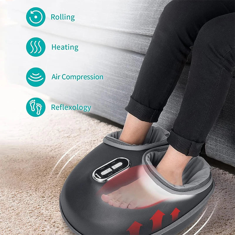 Nekteck Foot Massager With Heating Therapy Air Compression Shiatsu Knead