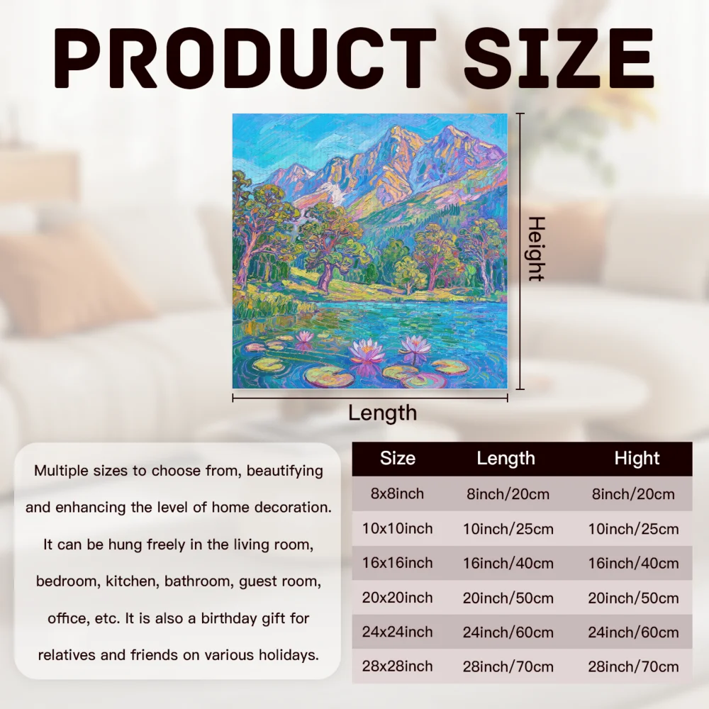 Form Four Seasons Canvas Oil Painting Wall Art Decor