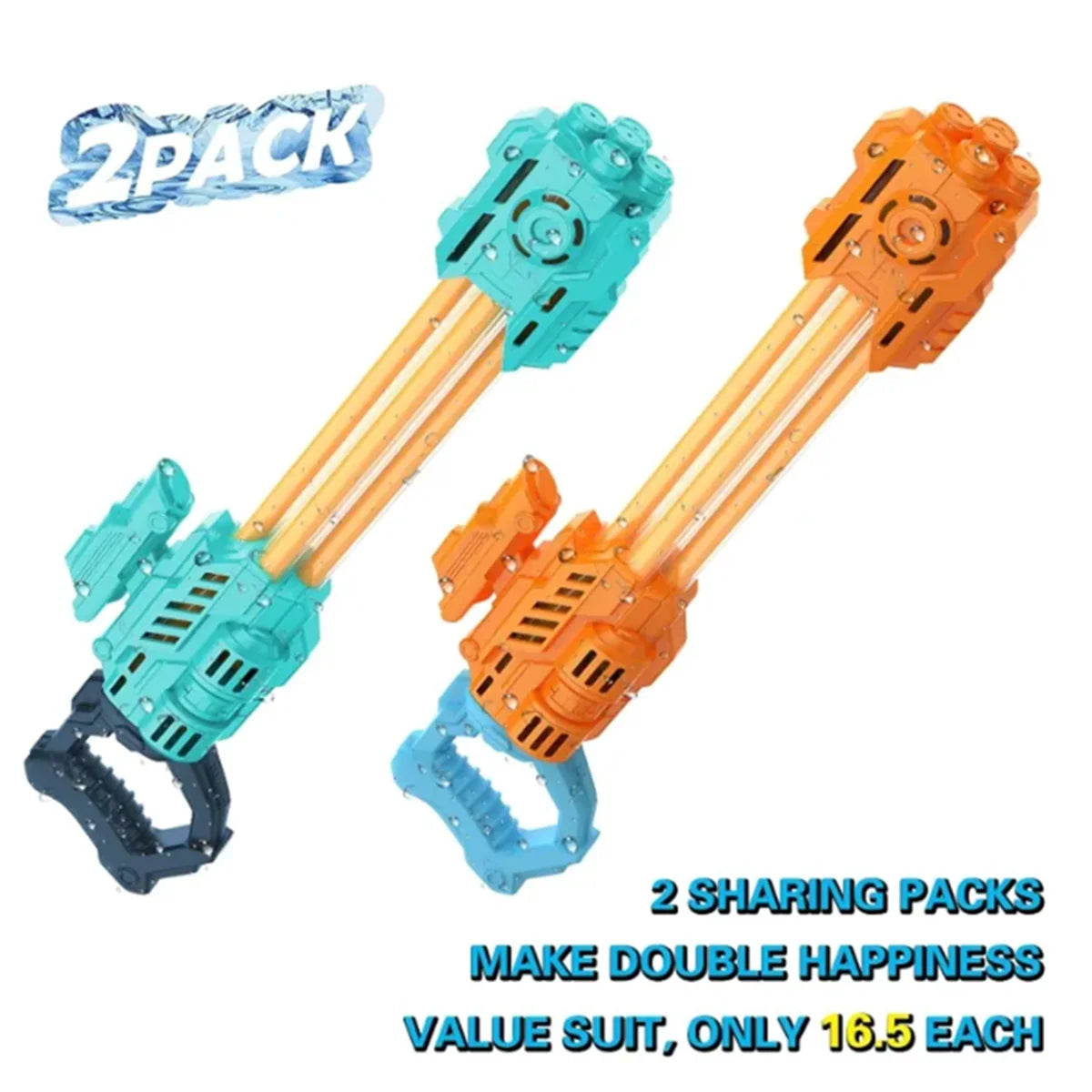 Hign-concerned Water Gun Soaker Blaster Two Pack