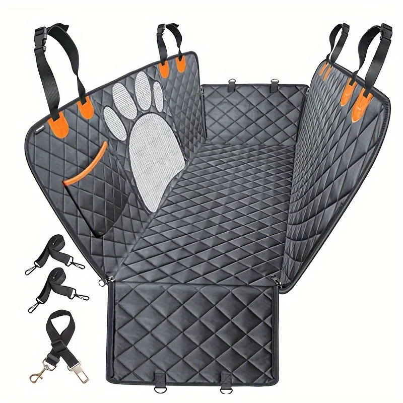Nonecn Dog Seat Cover Hammock Rear Seat Protector Heavy Duty