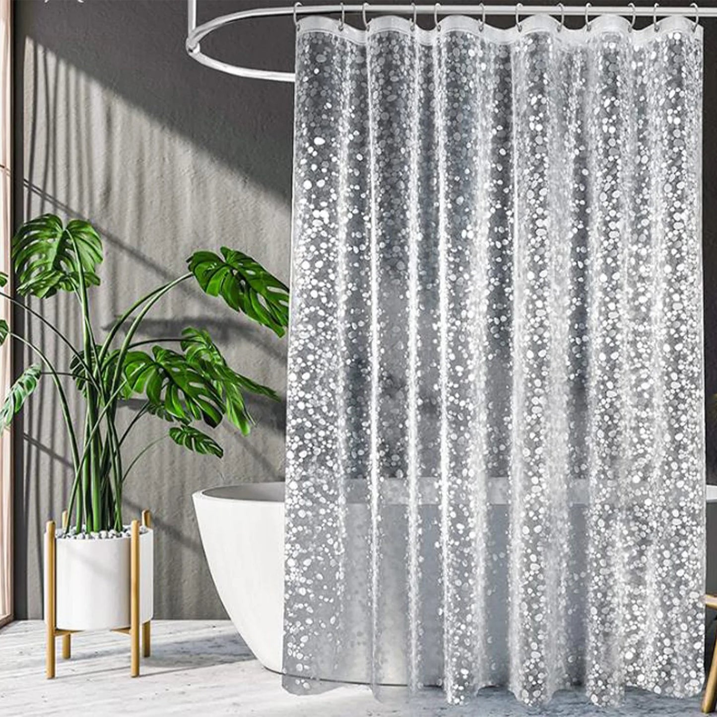 Craft of Weaving Geometric Waterproof Shower Curtain Mildew Proof