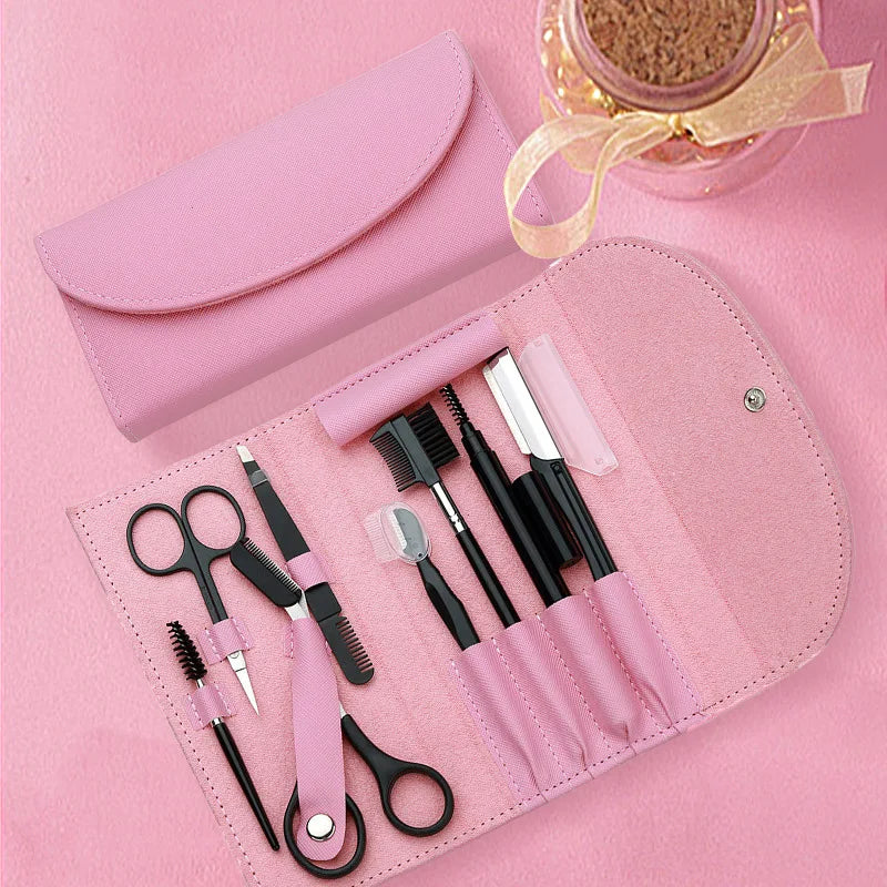 Hign Concerned Chemical Eyebrow Trimming Tool Set With Comb