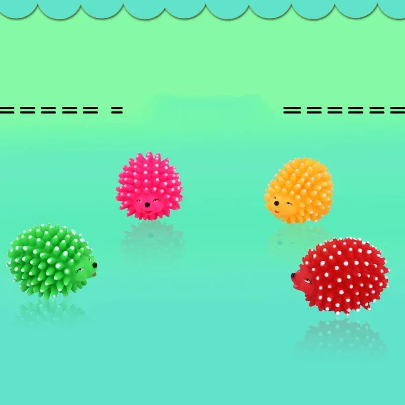 Hign-concerned Hedgehog Squeaky Rubber Dog Toy Chew