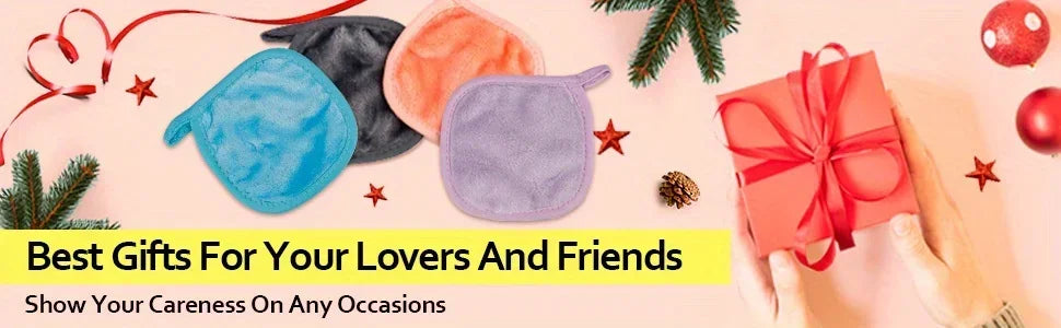 12 Pack Microfiber Makeup Remover Cloths For Face And Eyes Lips Reusable Soft Pads