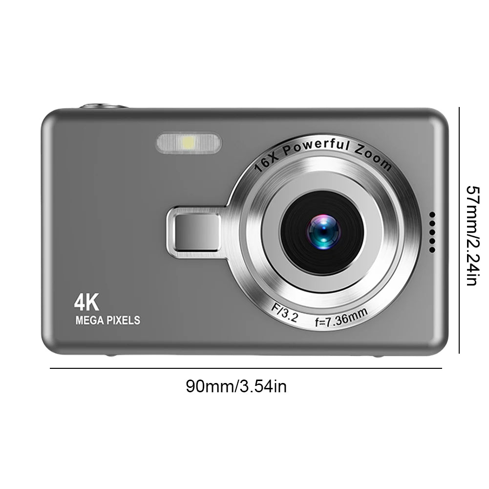 APWIKOGER 4K HD Digital Camera With 16x Zoom Camcorder Vlogging