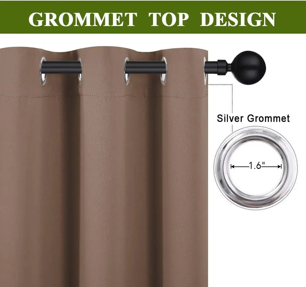Zhejiang Blackout Curtain Room Divider Noise Reduction Grommet Top