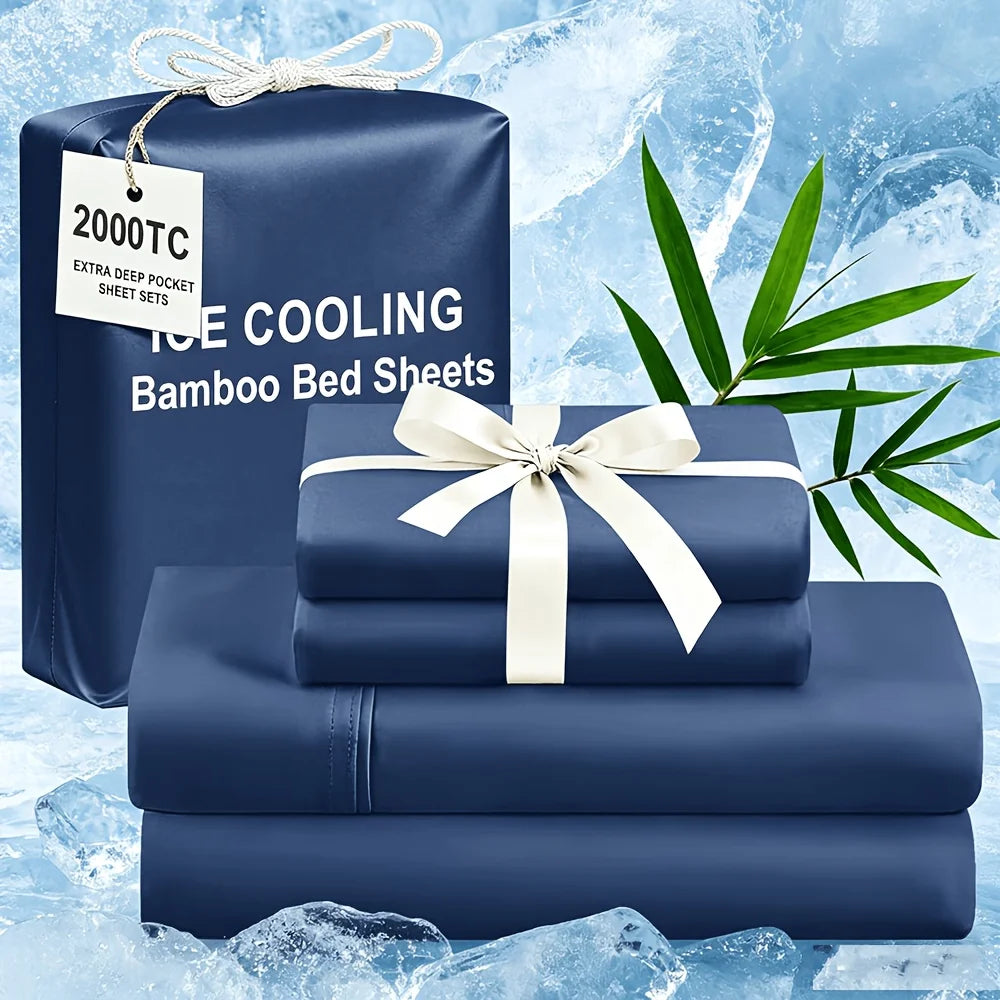 Life Ideas Extra Deep Kids Cooling Bedding Sheets Set