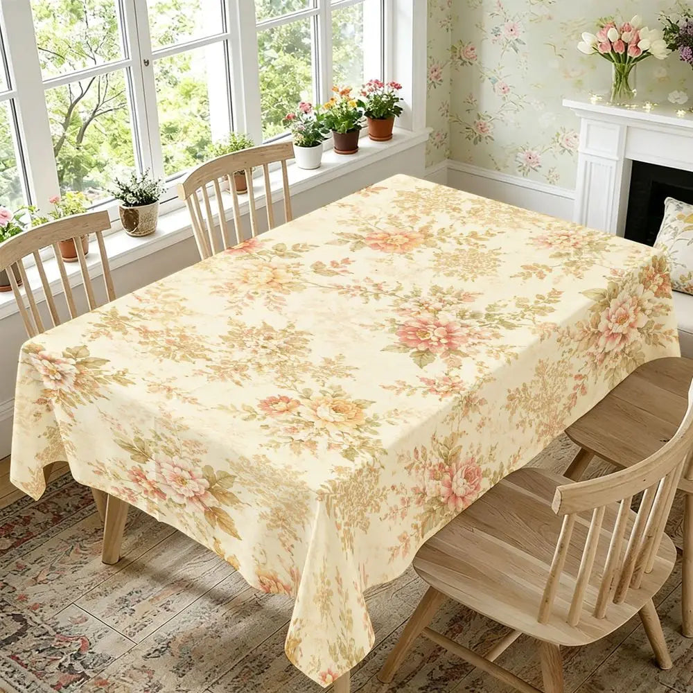 Vesperi Botanical Floral Tablecloth For Home Dining Decor