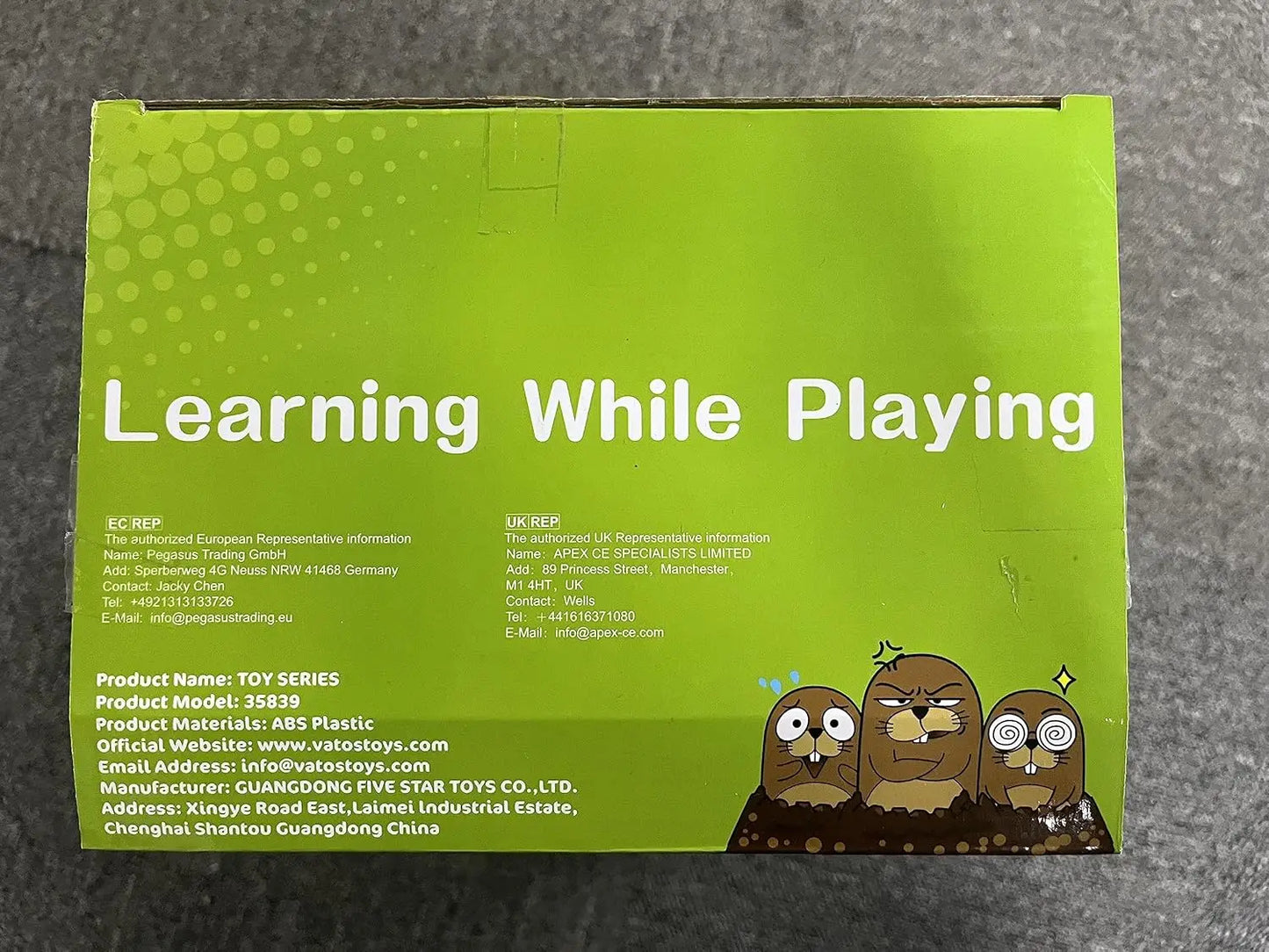 VATOS Mini Coin Operated Arcade Game Bank With 2 Hammers