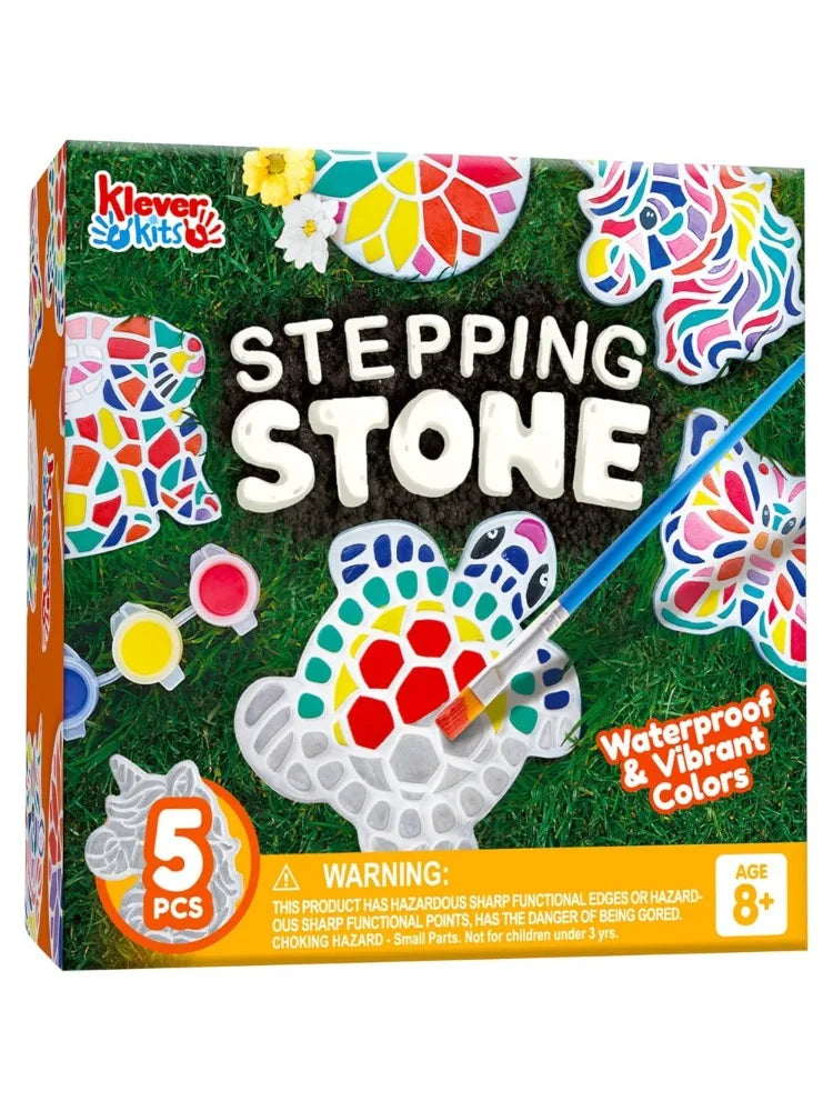 Joyfy Kids Stepping Stones Painting Kit Five Garden Stones Set
