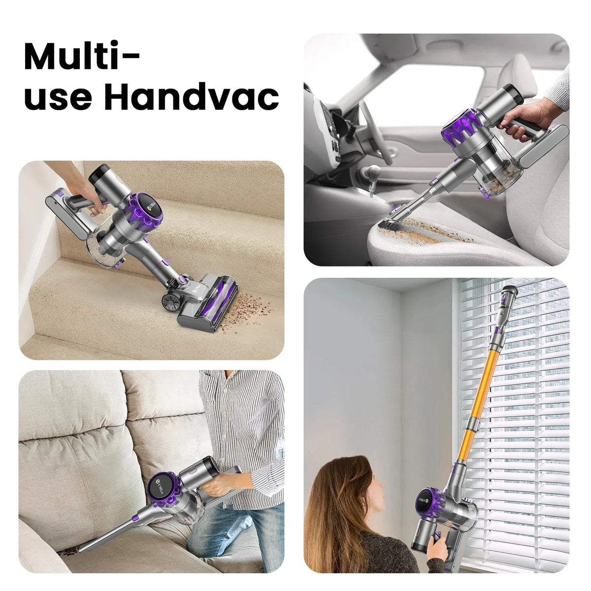 INSE S3P Powerful Cordless Stick Vacuum Cleaner with HEPA Filtration