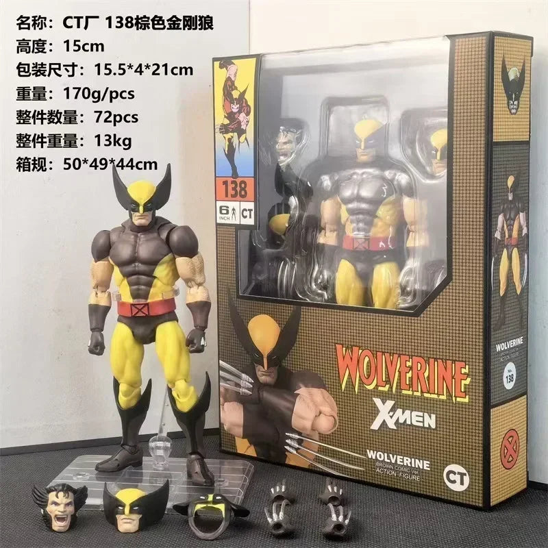 Hot Toys Wolverine Mafex 096 138 Manga Version Logan Battle Figure