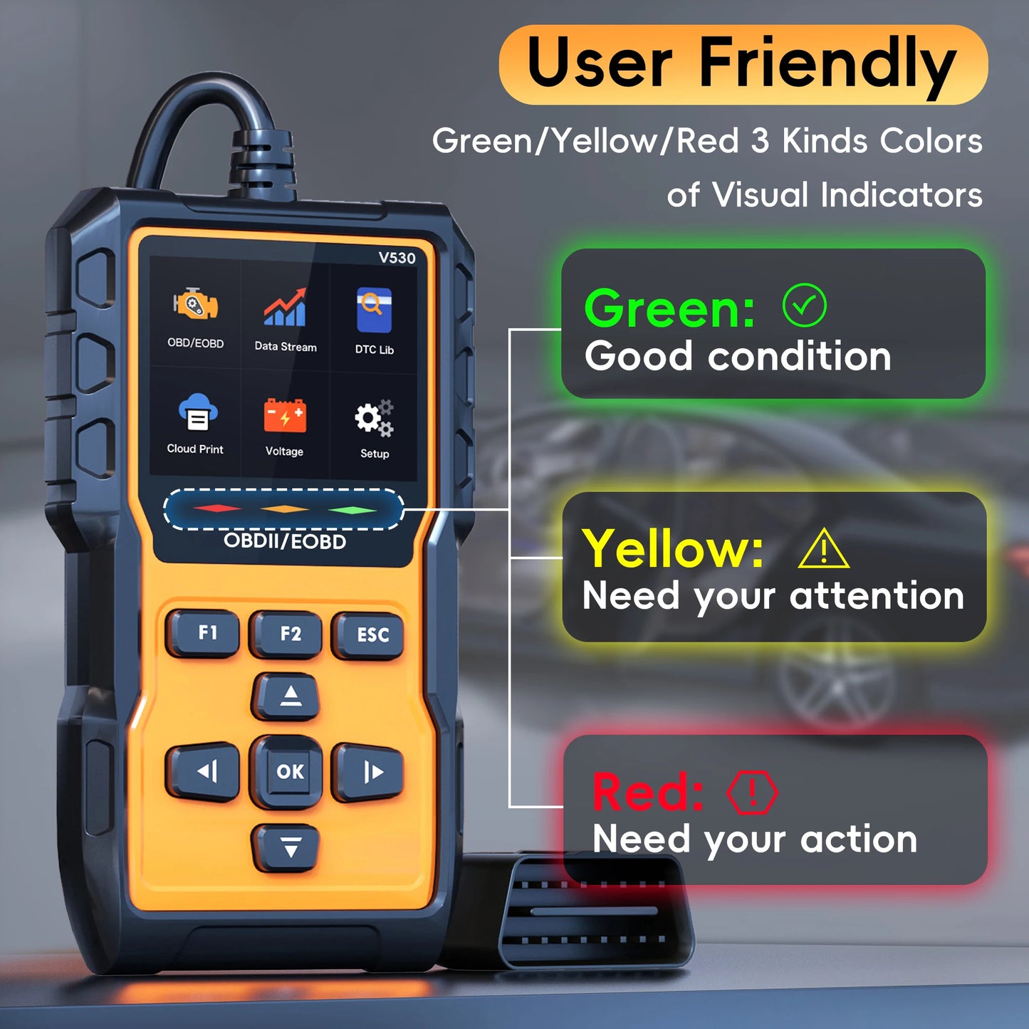 Hign-concerned OBD2 Scanner Diagnostic Tool Check Engine Codes Mode 6 8 Car Diagnostic Scan With Reset