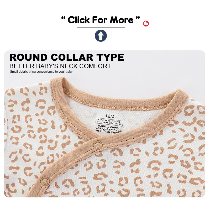 CN Fujian Baby Romper 3 Pack Cotton Long Sleeve Newborn