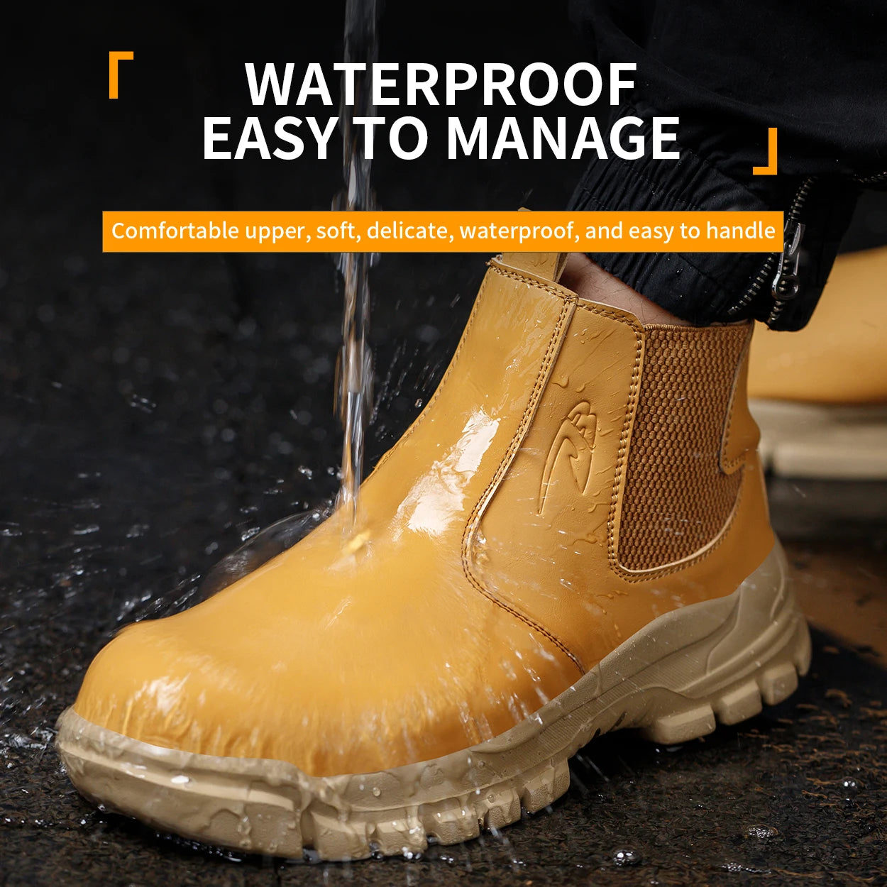 Kankeirr Waterproof Safety Boots Steel Toe AntiPuncture