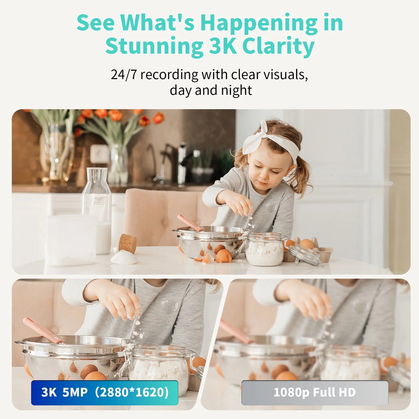 ALAGA 5MP PTZ Wireless CCTV Camera Auto Tracking Night Vision