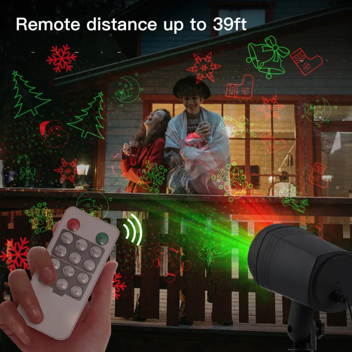 DXst Christmas Outdoor Projector Lights With Remote 12 Patterns