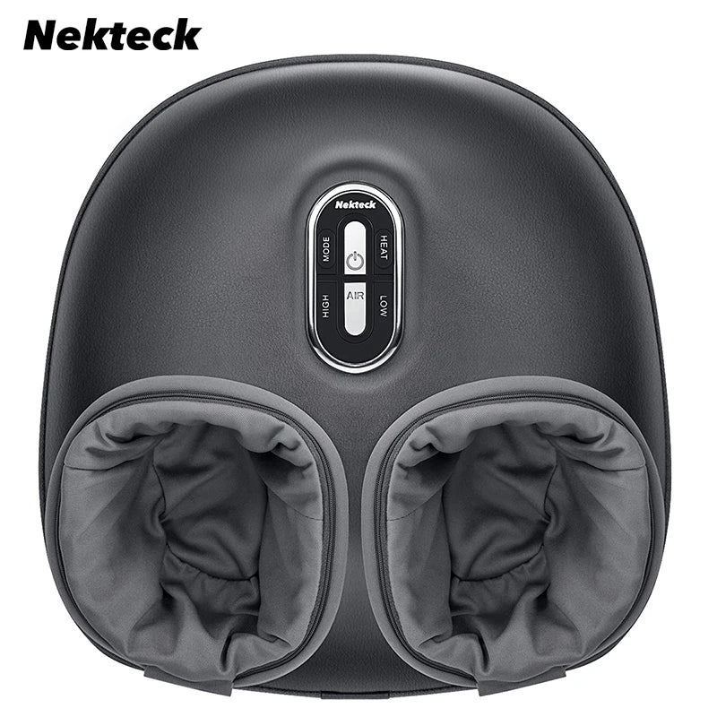 Nekteck Foot Massager With Heating Therapy Air Compression Shiatsu Knead