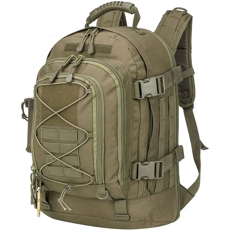 LQARMY 65L Military Tactical MOLLE Backpack Rucksack Outdoors