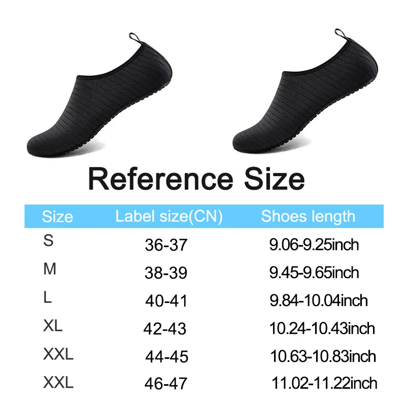 Quick Drying Water Shoes Unisex Non Slip Beach Sandal Seaside