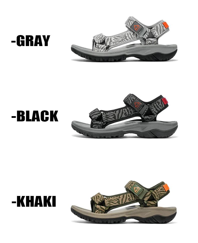 NBGAGA Men Lightweight Hiking Sandals Open Toe Beach Travel Shoes