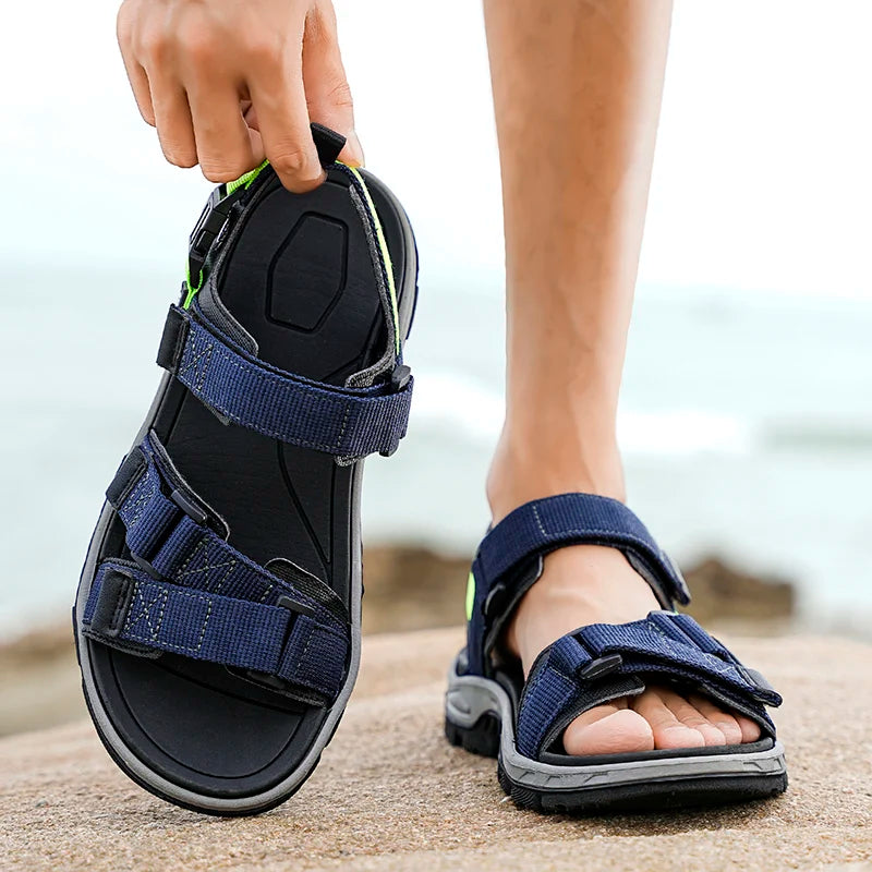 EALSQNCN Men's Summer Sandals Lightweight Anti Slip Comfort