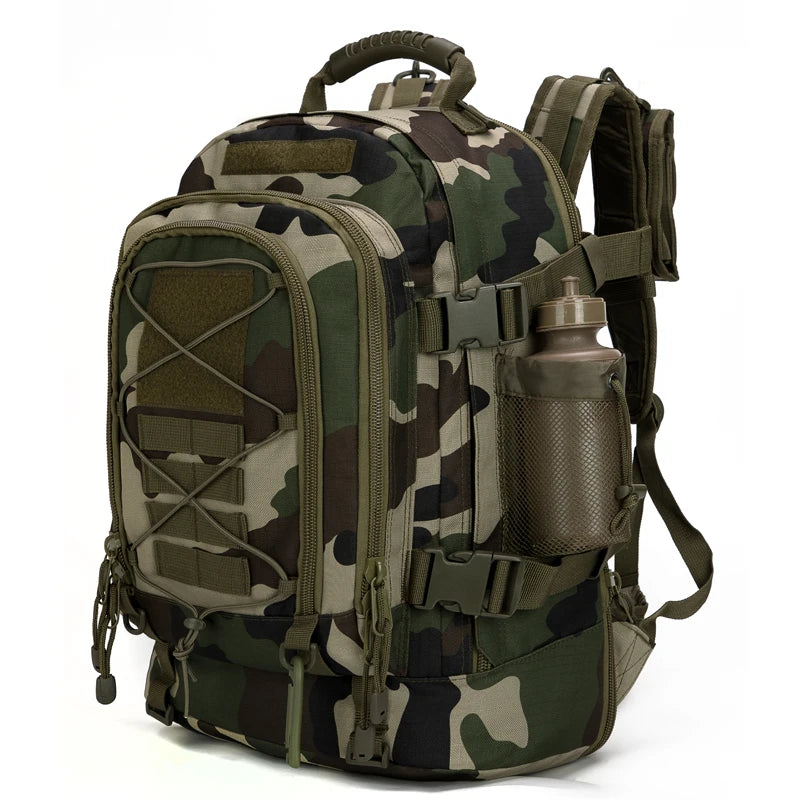 LQARMY 65L Military Tactical MOLLE Backpack Rucksack Outdoors