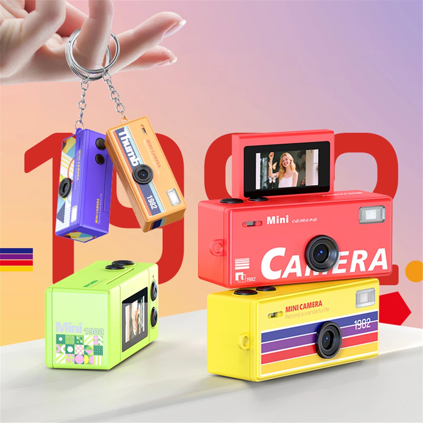 Shunmaii Retro Small Video Recorder Camcorder 1080P For Travel Vlog