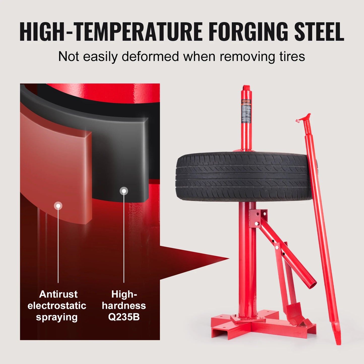 SucceBuy Portable Manual Tire Changer Bead Breaker Tool for Garage