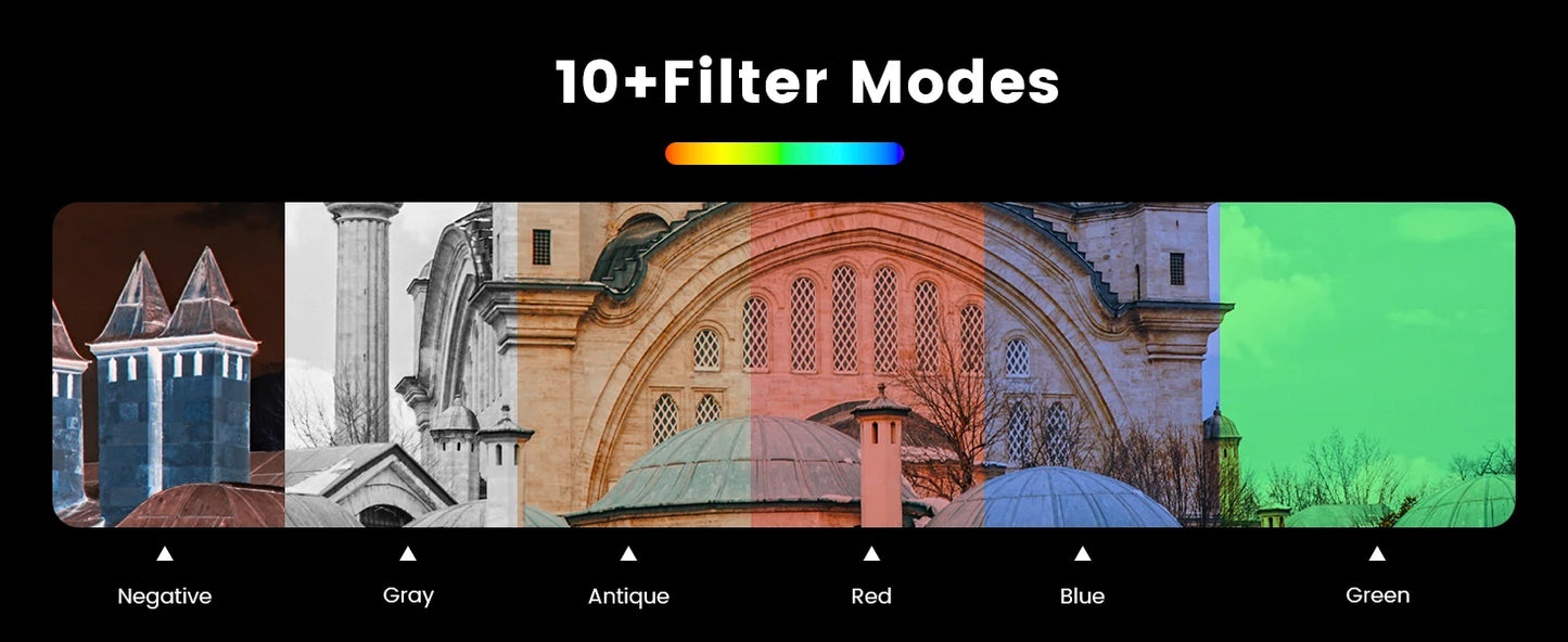 Gavonde 4K WiFi Webcam Camcorder With 64MP Flip Screen