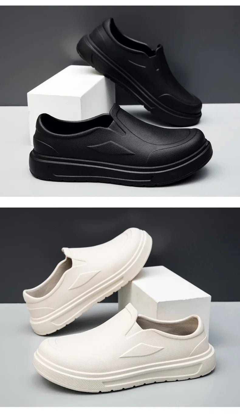 Mens Anti Slip Kitchen Shoes Oil Resistant Work Clogs